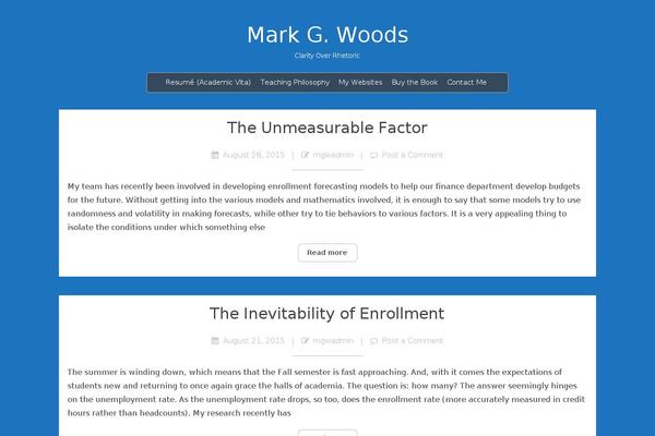 markgwoods.com site used Personal lite