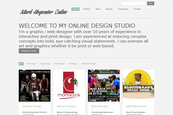 markhegemieronline.com site used Theme1458