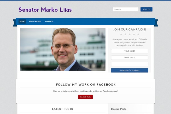 Campaign theme site design template sample