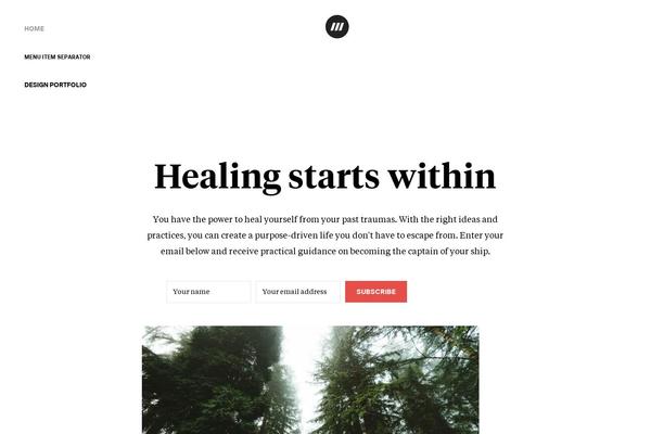 Generatepress_child theme site design template sample