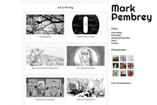markpembrey.com site used Sideshow