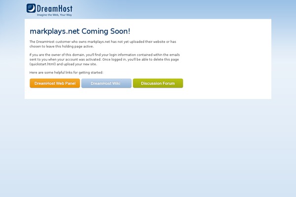 Dreamhost theme site design template sample