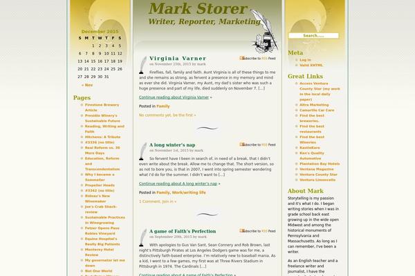 markstorer.com site used Writers-quill