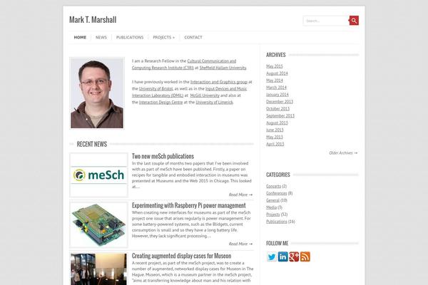 Site using Footer Putter plugin