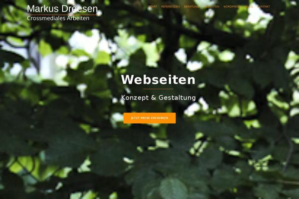 CleanPortfolio theme site design template sample