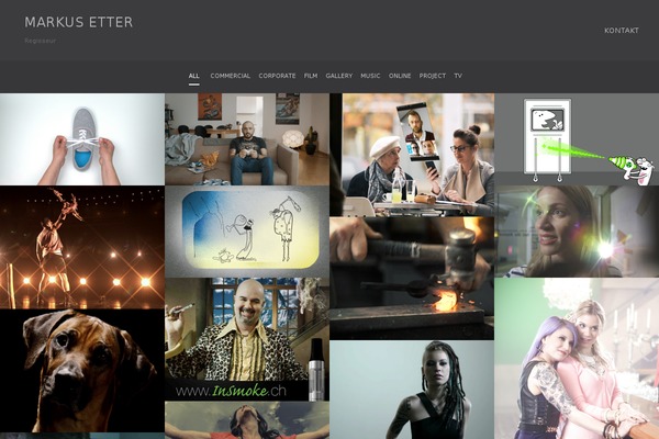 Folio theme site design template sample