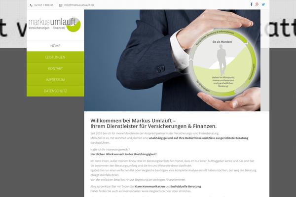 Vertikal theme site design template sample