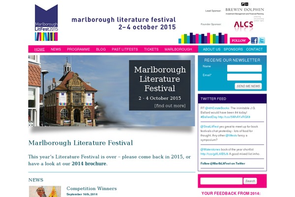 marlboroughlitfest.org site used Ghostpress
