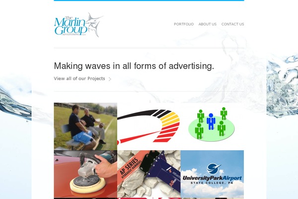 Square theme site design template sample