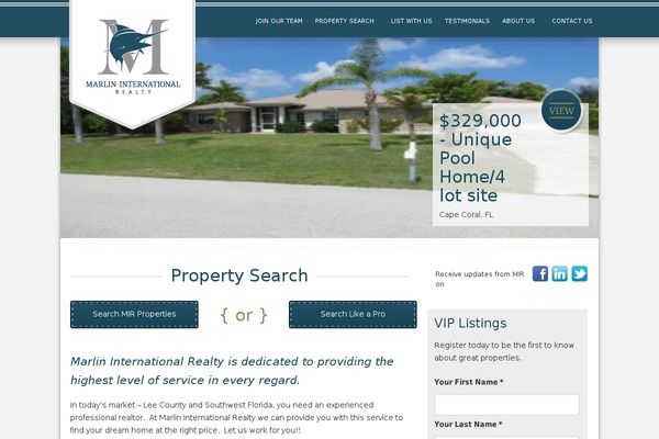Mir theme site design template sample
