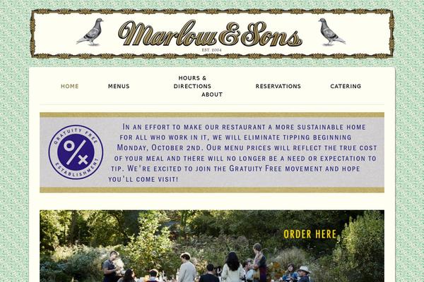 Tarlow theme websites examples