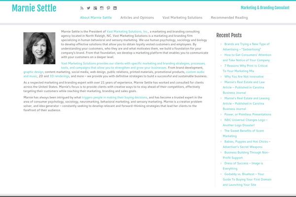 marniesettle.com site used Customizr