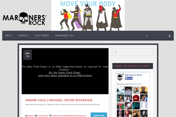 maroonersrock.com site used Gauge
