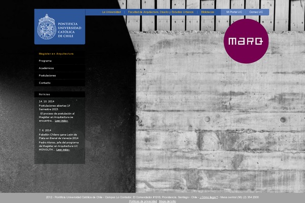 marqpuc.cl site used Marq