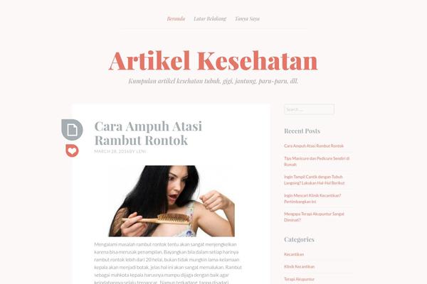 Heidi theme site design template sample