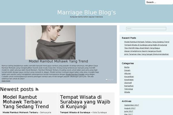 The Columnist theme site design template sample