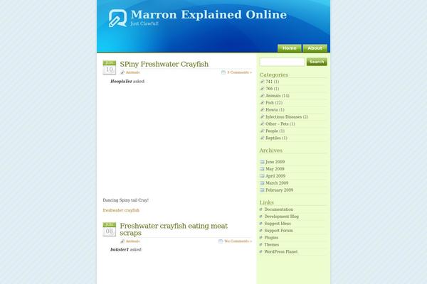 Glossyblue theme site design template sample