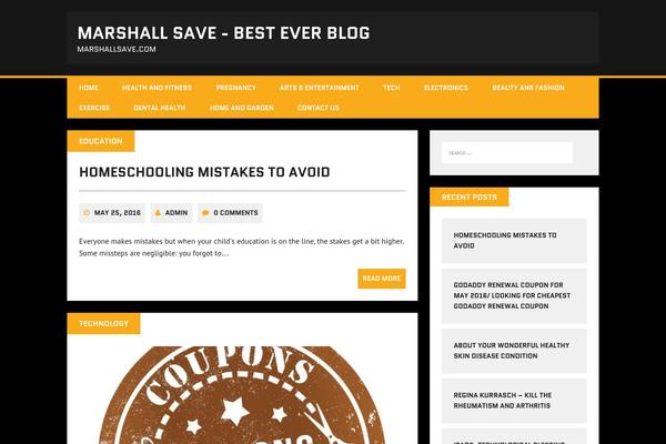MH Squared lite theme site design template sample