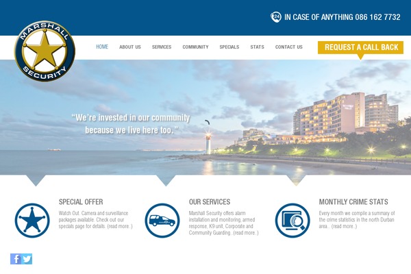 Marshall theme site design template sample