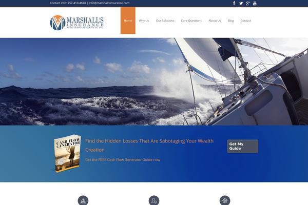 Sapphire theme site design template sample