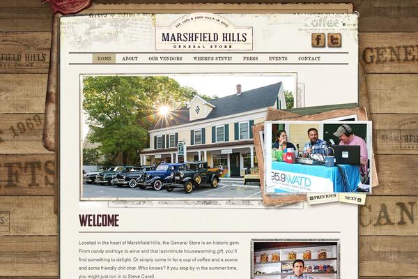 marshfield theme websites examples