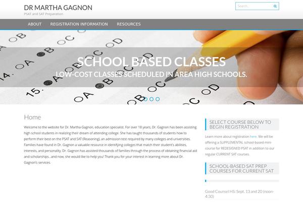 marthagagnon.com site used AccessPress Lite