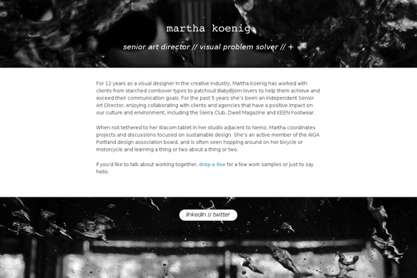 marthakoenig.com site used Hoon