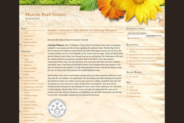 Flora Relief theme site design template sample