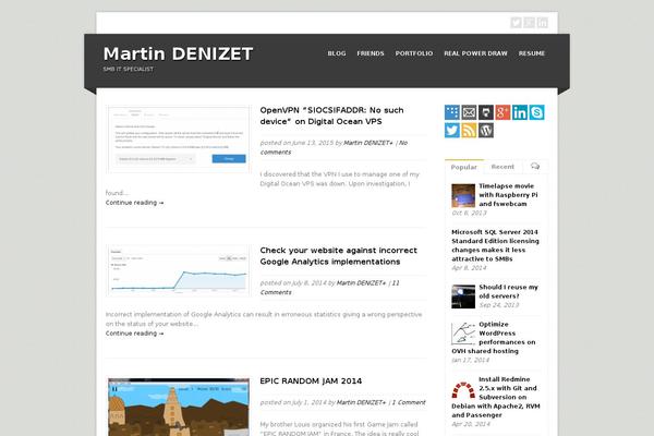 martin-denizet.com site used Corpo
