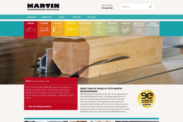 Martin theme site design template sample