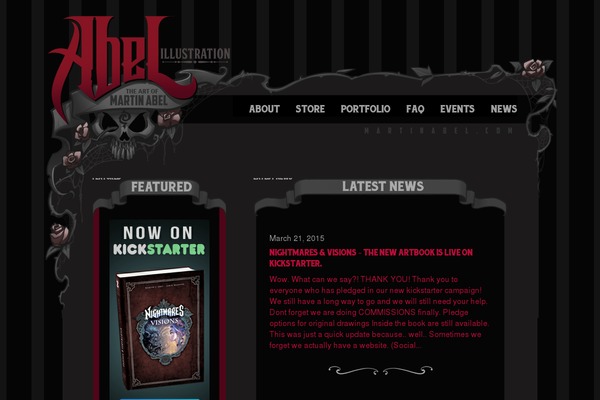 Abel theme site design template sample
