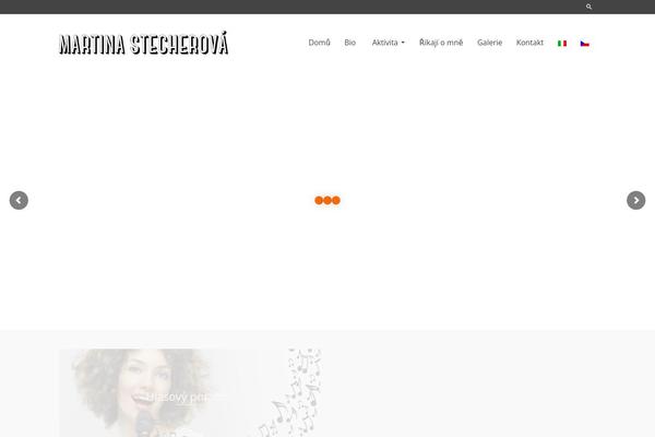 martinastecherova.com site used Pinnacle Premium