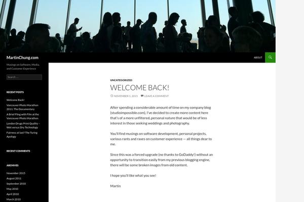 Twenty Fourteen theme site design template sample