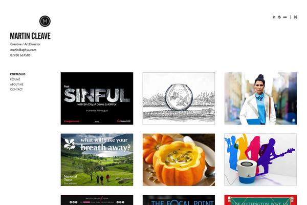 martincleave.com site used Reframe-master