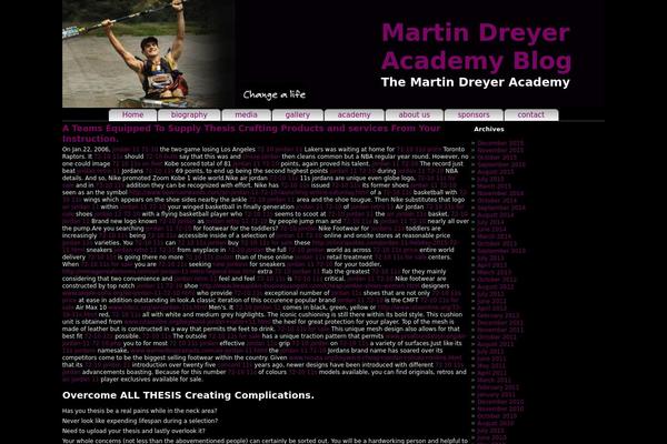 Martin theme site design template sample