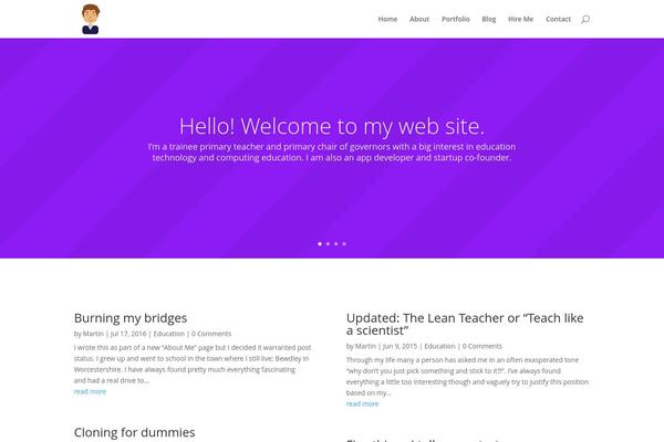 The One Pager theme site design template sample