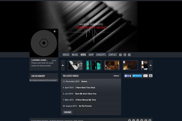 Soundcheck theme site design template sample