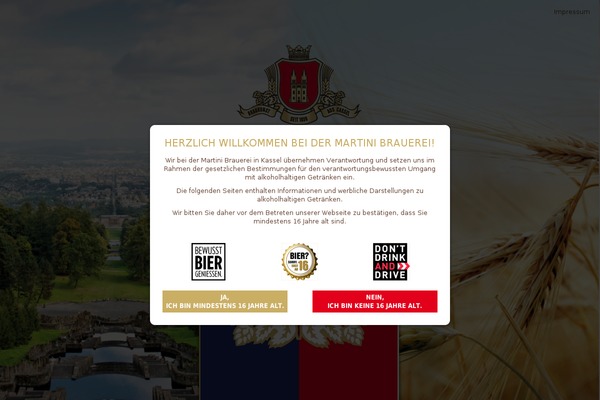 martini-brauerei.de site used Martini