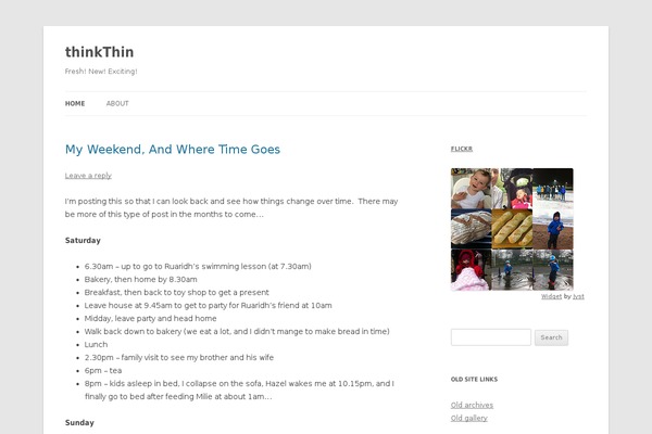 Site using Javascript Flickr Badge plugin