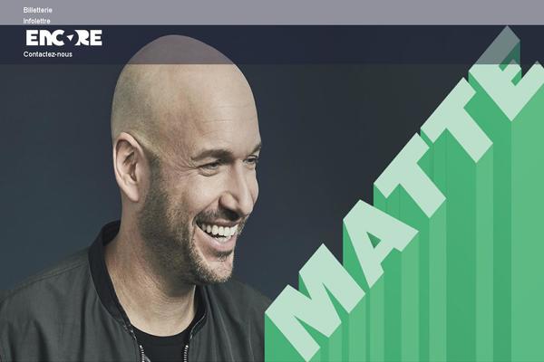 Encore theme site design template sample