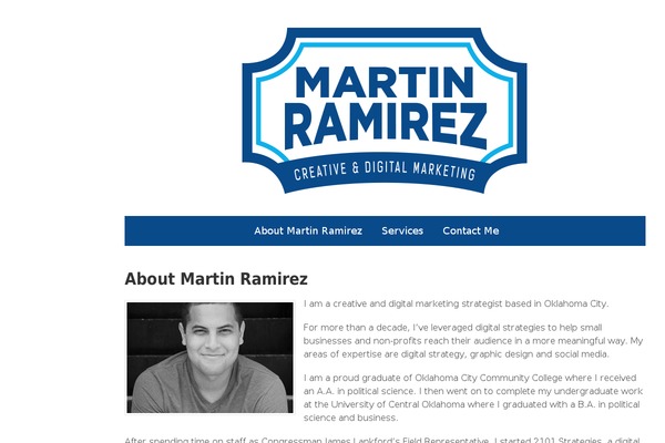 WordPress website example screenshot