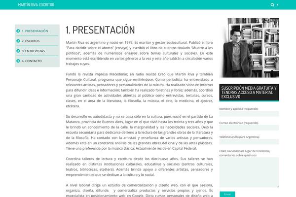 Ari theme site design template sample