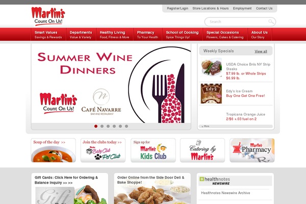 martins-supermarkets.com site used Martins