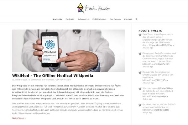 Enfold theme site design template sample