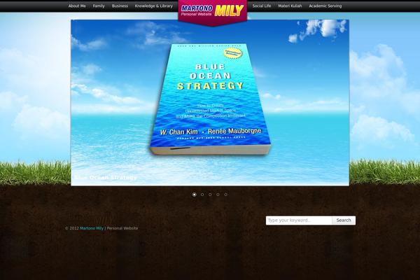 Extension theme site design template sample