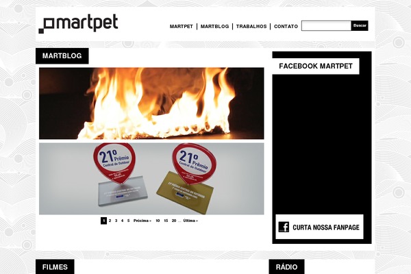 Site using Facebook Like Box plugin