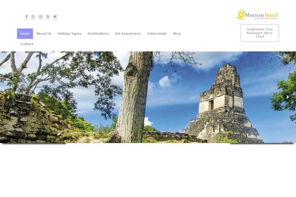 Travelo theme site design template sample