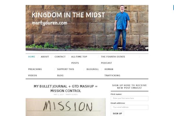 martyduren.com site used Royal Elementor Kit