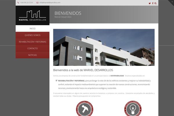 Vertikal theme site design template sample