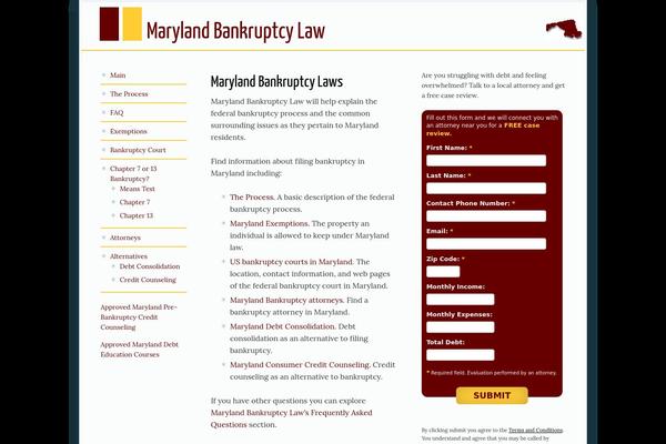marylandbankruptcy.com site used Focus
